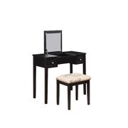 Butterfly Vanity and Stool - Black